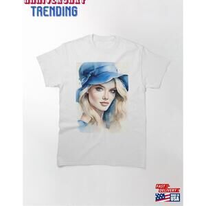 Silhouette In Sapphire A Study Watercolor Classic Tshirt